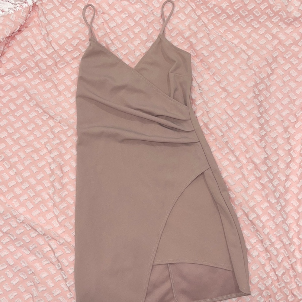Pastel high low dress with spaghetti straps